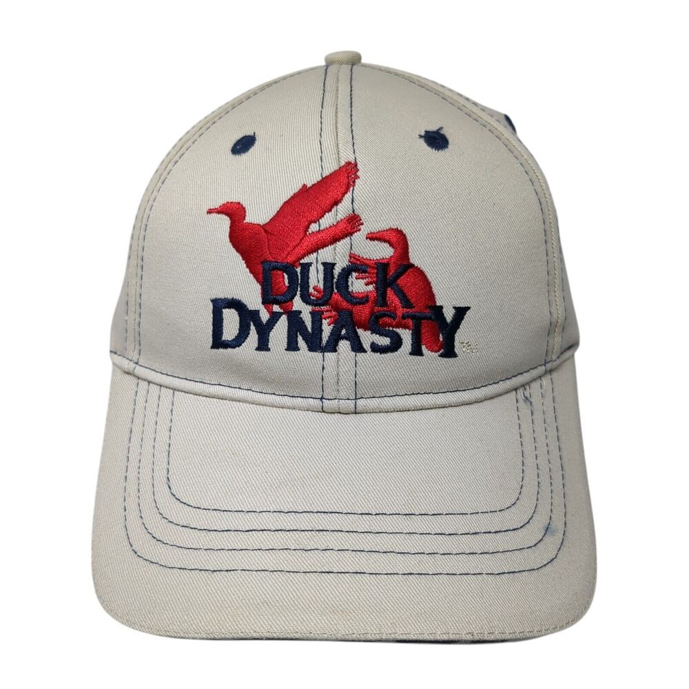 Duck Dynasty Strapback Hat Tan One Size Adjustable Embroidered W/Tags A&E
